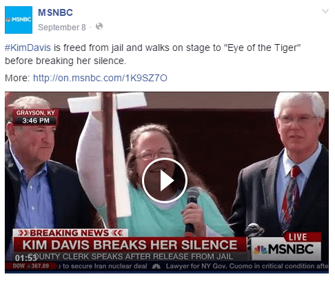 ‪#‎KimDavis‬ is freed from jail and walks on stage to 