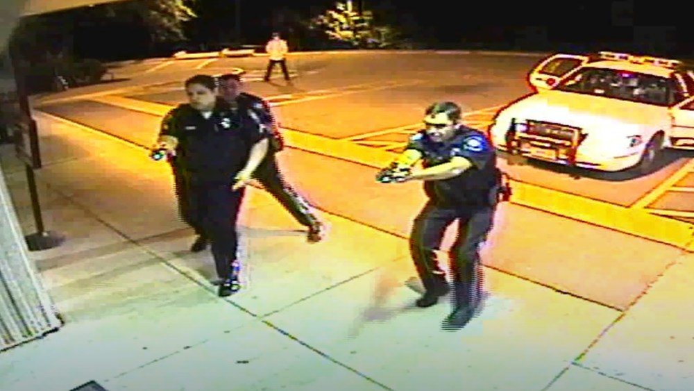 Linwood Lambert’s encounter with Virginia police, by a hospital doorway in 2013, Va.