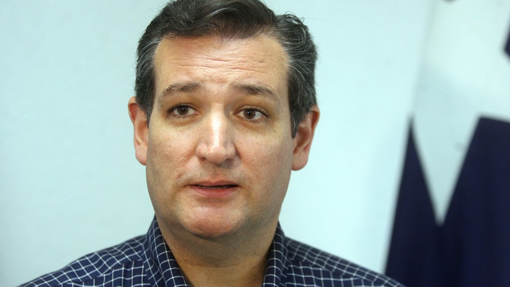 Sen. Ted Cruz, R-Texas, speaks to the local media, July 19, 2014, in McAllen, Texas.