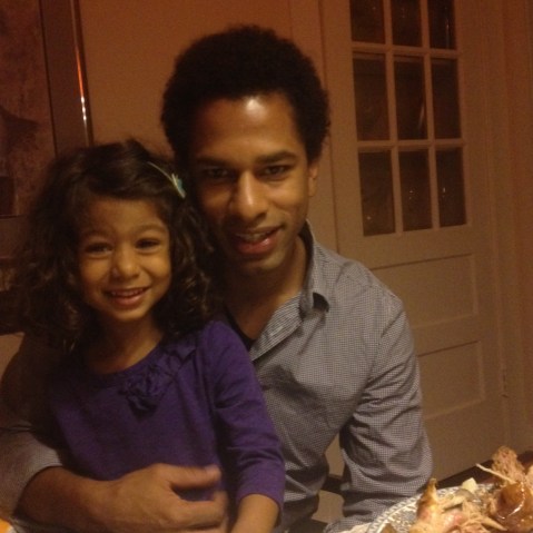 Toure  with his daughter Fairuz