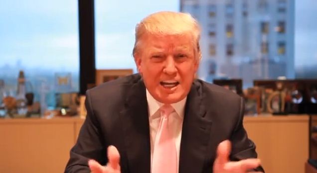 Donald Trump makes his "big announcement" on YouTube.