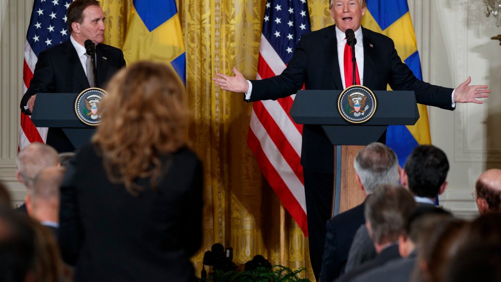 Image: Donald Trump, Stefan Lofven