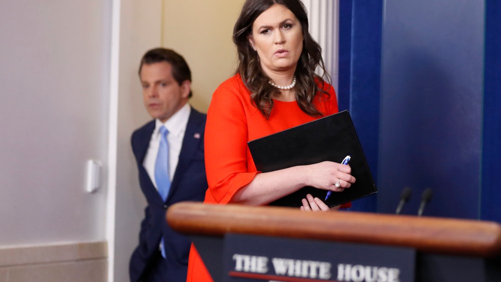 Image: Sarah Huckabee Sanders, Anthony Scaramucci