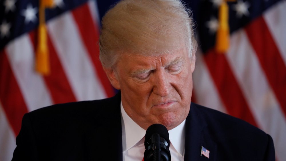 Image: U.S. President Donald Trump delivers remarks on the protests in Charlottesville Virginia from his golf estate in Bedminster New Jersey