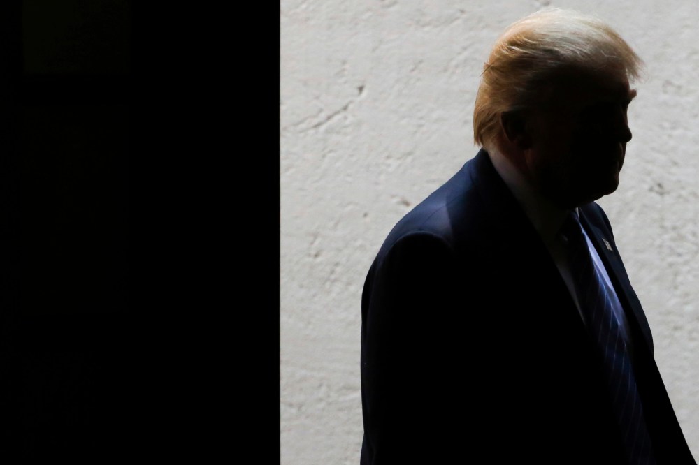 Republican presidential candidate Donald Trump is seen during a press conference at Los Pinos on Aug. 31, 2016 in Mexico City, Mexico. (Photo by Hector Vivas/LatinContent/Getty)