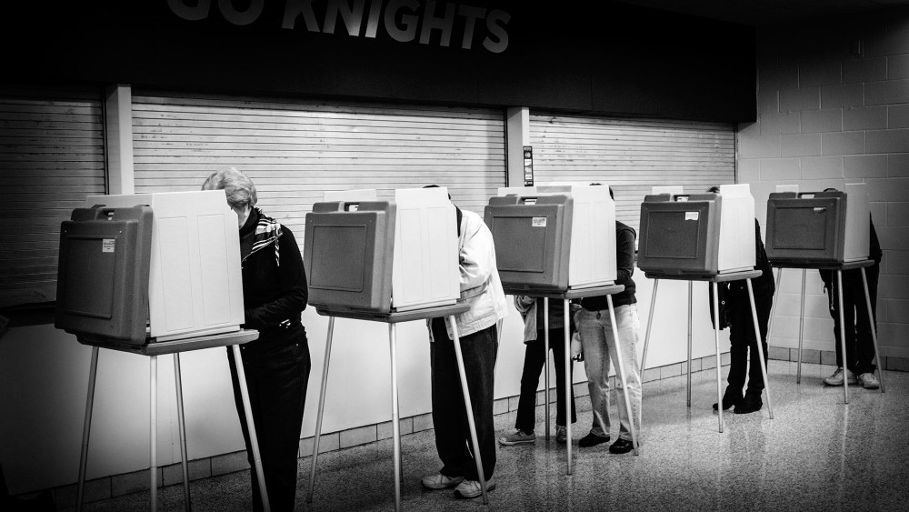 Voting in the midterm elections on Nov. 4, 2014. (Photo by Mark Peterson/Redux for MSNBC)