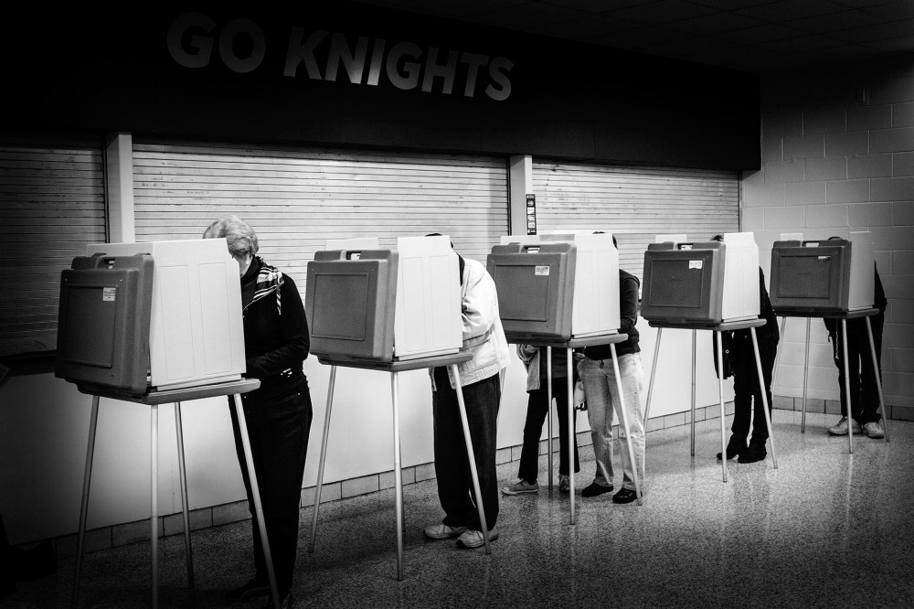 Voting in the midterm elections on Nov. 4, 2014. (Photo by Mark Peterson/Redux for MSNBC)