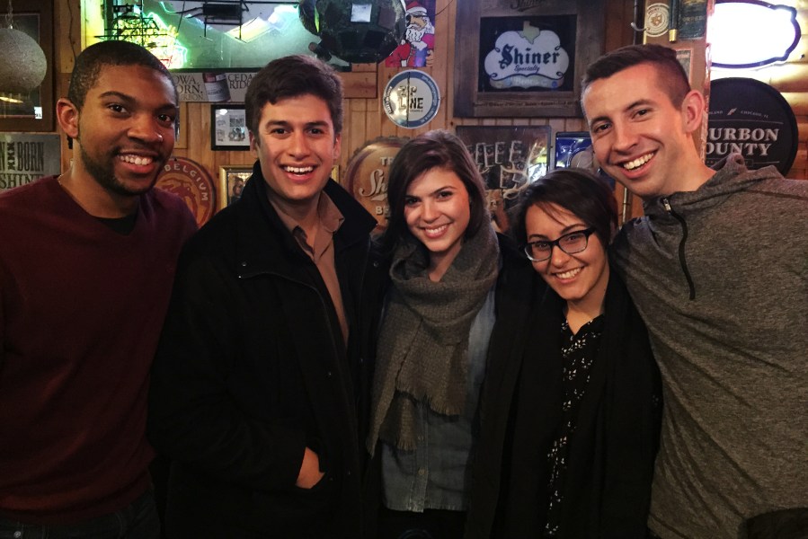 NBC News' embeds Shaq Brewster, Danny Freeman, Monica Alba, Ali Vitali, and Jordan Frasier. (Photo by Jordan Frasier/NBC News)