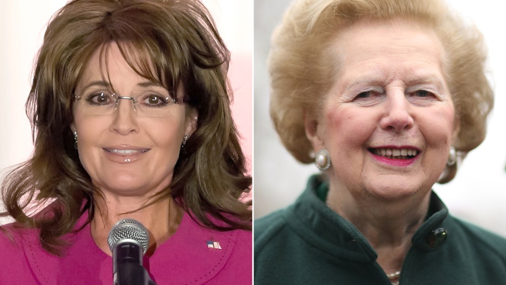 (L-R) Sarah Palin, former Governor of Alaska speaks at Terri Schiavo Life and Hope Network Award Gala at Philadelphia Marriott Downtown on April 5, 2013 in Philadelphia, Pennsylvania.  (Photo by Gilbert Carrasquillo/Getty Images) File Photo: Former...