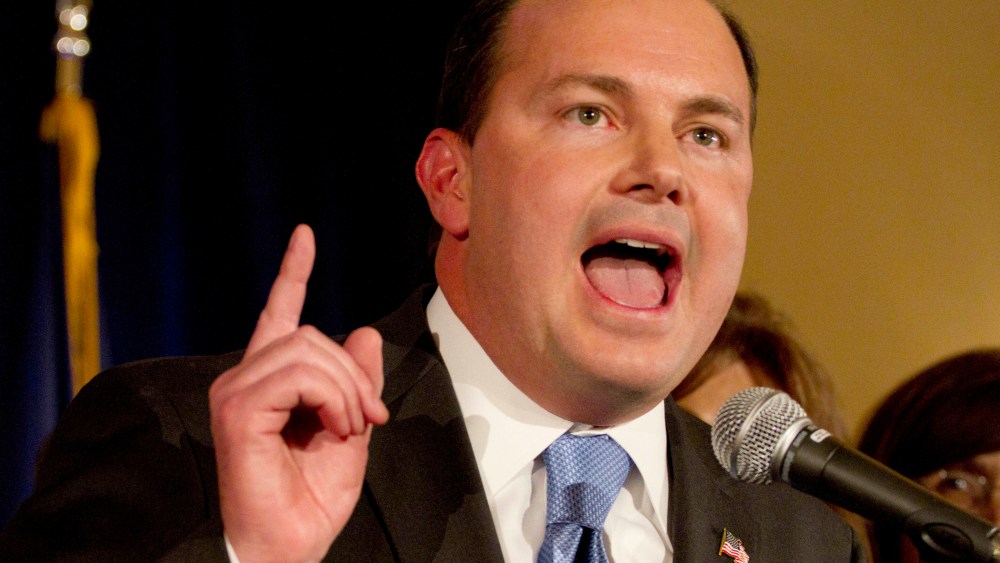 Republican Mike Lee in Salt Lake City on Tuesday, Nov. 2, 2010.
