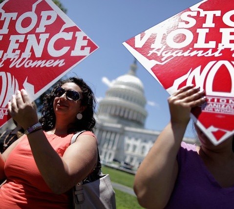 Supporters of the Violence Against Women Act rally in Washington, DC.  (Photo: Chip Somodevilla/Getty Images)