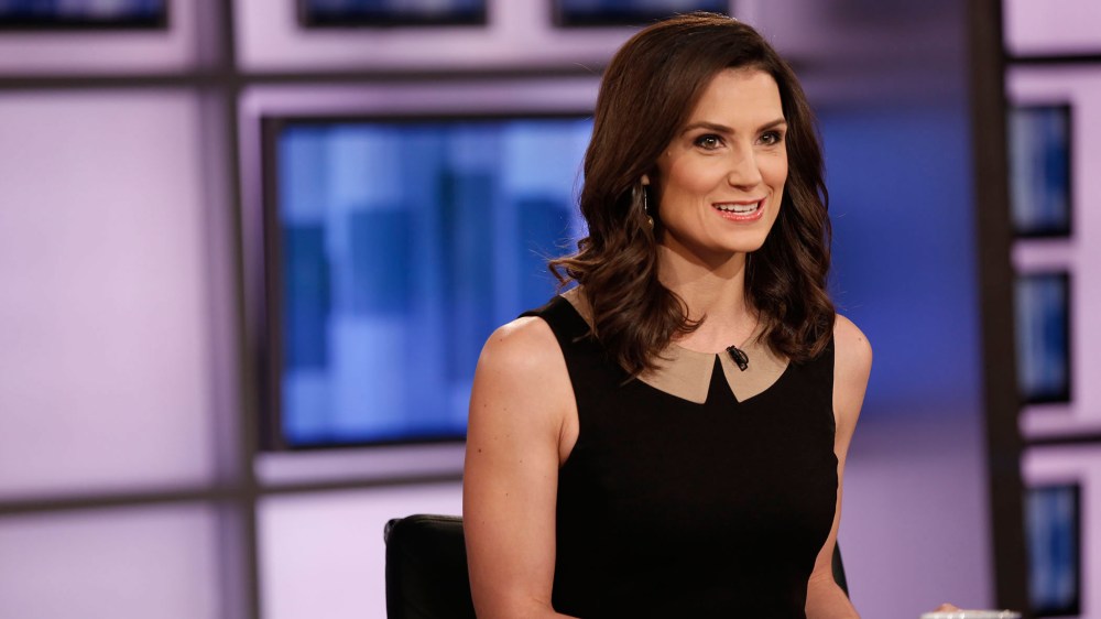 Krystal Ball, co-host of The Cycle on set.