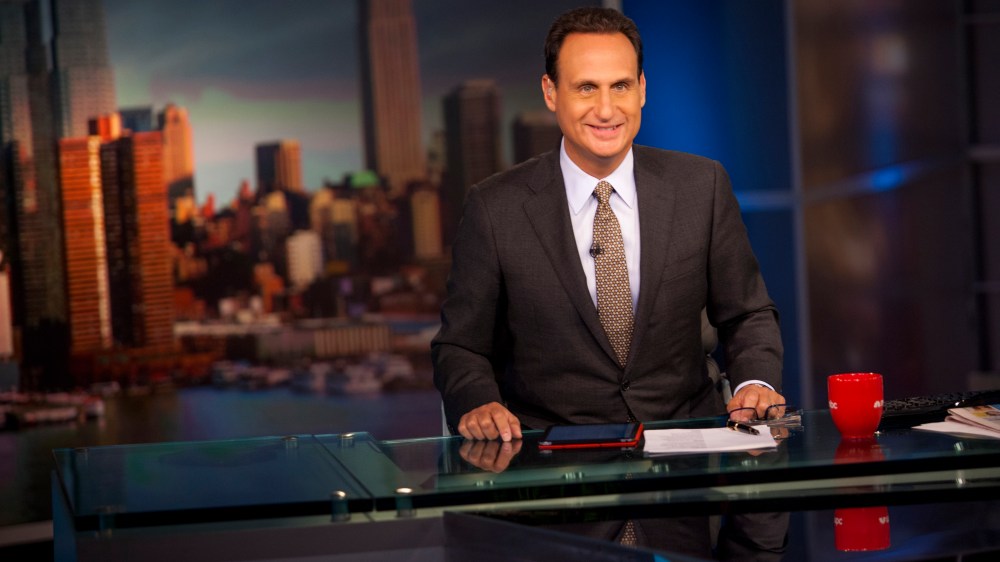 Host Jose Diaz-Balart on set.