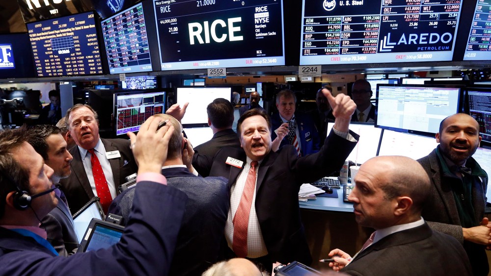 Traders work on the floor of the New York Stock Exchange Jan. 24, 2014.