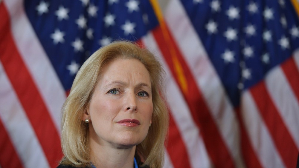 Senator Kirsten Gillibrand, D-NY, in the Russell Senate Office Building on Capitol Hill in Washington, D.C. on February 6, 2014.