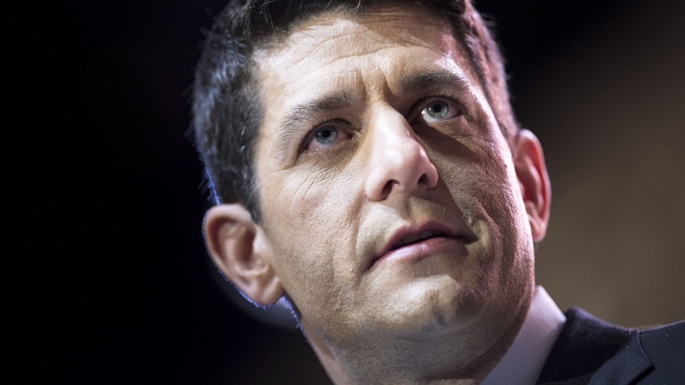 Rep. Paul Ryan (R-WI), House Budget Committee Chairman, speaks during the American Conservative Union Conference March 6, 2014 in National Harbor, Washington.