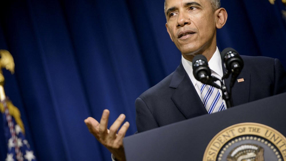 US President Barack Obama speaks during the White House Summit on Countering Violent Extremism on Feb. 18, 2015 in Washington, DC.