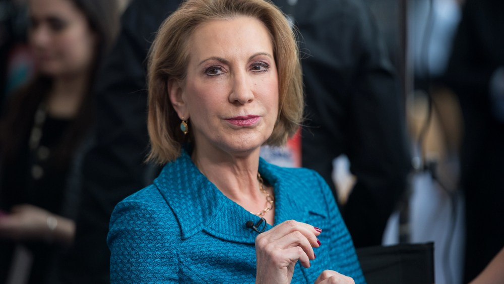 Carly Fiorina, former CEO of Hewlett-Packard and chairman of the American Conservative Union Foundation, at the Conservative Political Action Conference (CPAC) outside Washington, DC on Feb. 26, 2015.