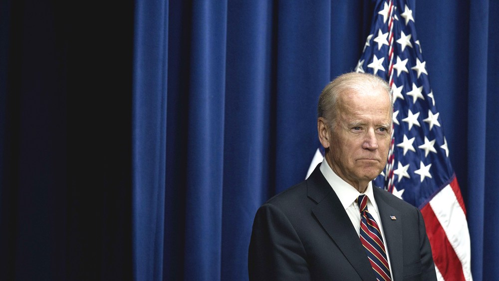 Vice President Joe Biden delivers remarks at an event in Washington, D.C., on Oct. 19, 2015. (Photo by Jim Watson/AFP/Getty)