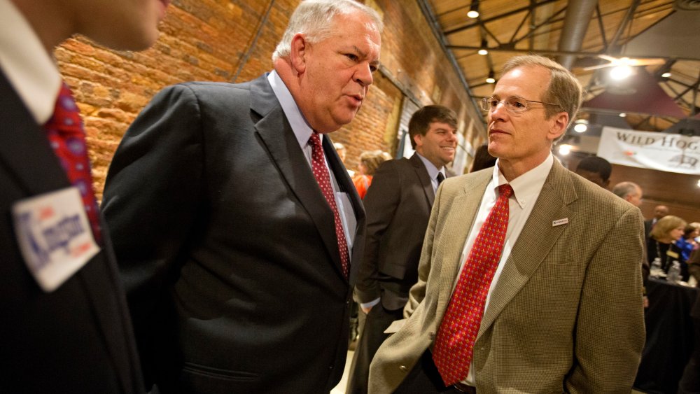 Republican candidate for U.S. Senate, Rep. Jack Kingston, R-Ga., at the Wild Hog Supper, Sunday, Jan. 12, 2014, in Atlanta.