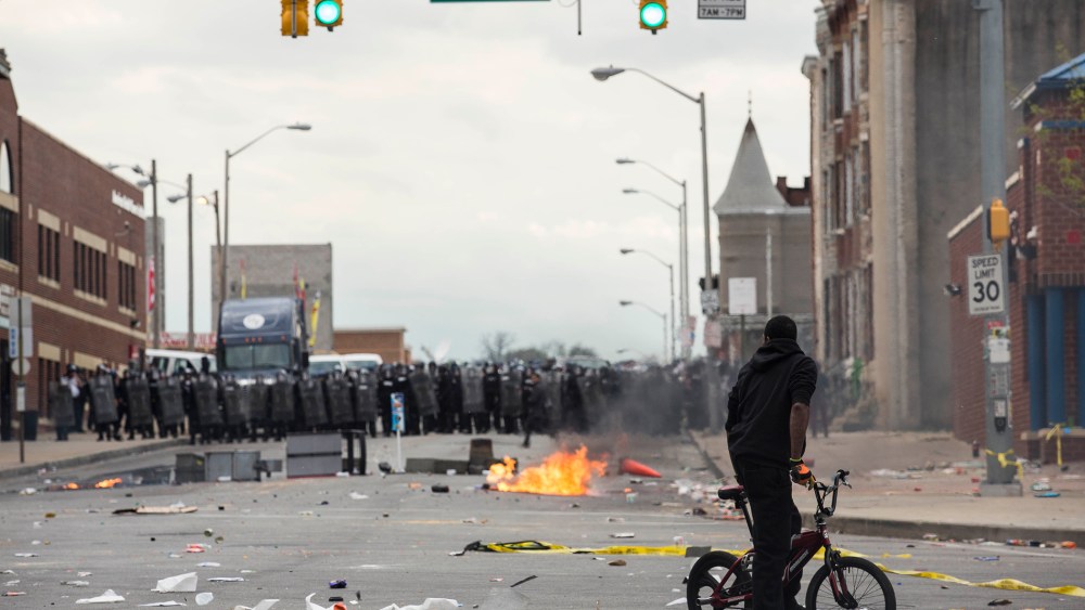 Protests in Baltimore After Funeral Held For Baltimore Man Who Died While In Police Custody