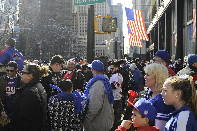 The New York Giants were given a key to the city by Mayor Bloomberg on Feb. 7.
