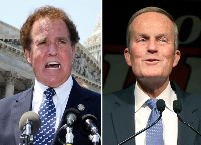 Combination image (L-R) Rep. Phil Gingrey, M.D., R-Ga., speaks during a news conference by the GOP Doctors Caucus in response to the Supreme Court ruling on President Barack Obama's health care plan, Thursday, June 28, 2012, on Capitol Hill in...