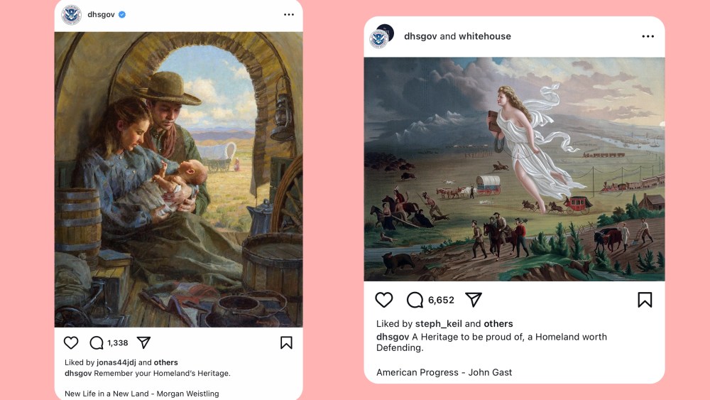 2 instagram posts from dhs.gov
