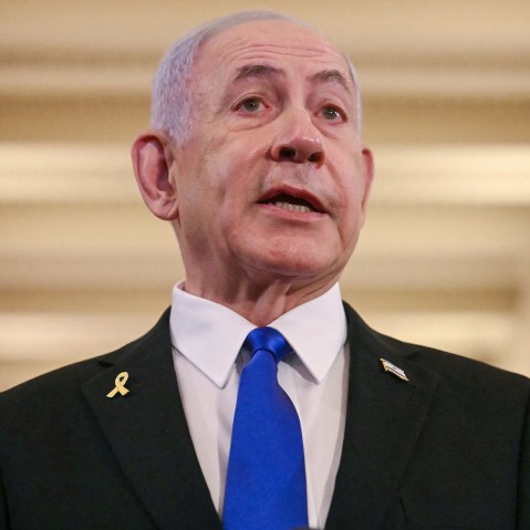 Benjamin Netanyahu speaking