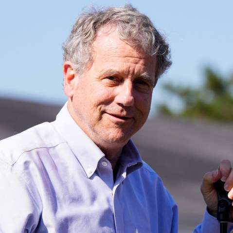 Sherrod Brown smiling.