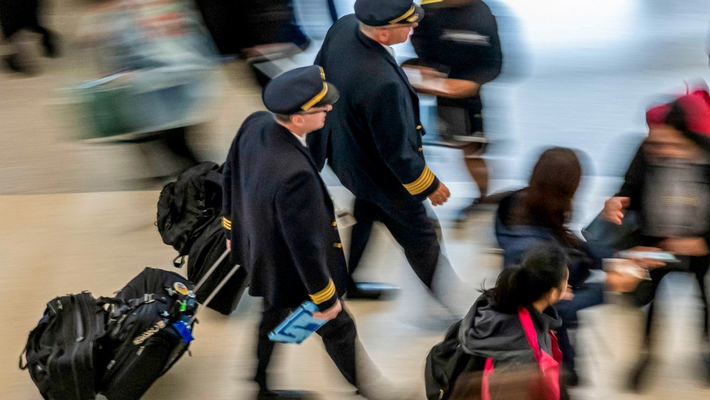 Pilots at airport.