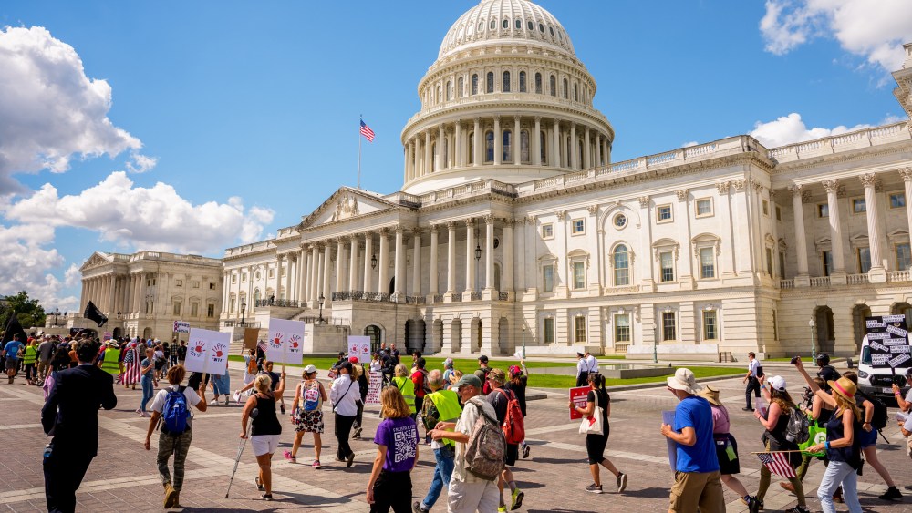 Image: Activists Stage Multiple Protests On Capitol Hill And Outside White House As Lawmakers Return From Summer Recess