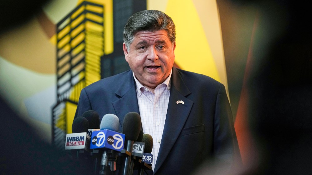 JB Pritzker speaks to the media