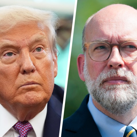 U.S. President Donald Trump; Office of Management and Budget Director Russell Vought