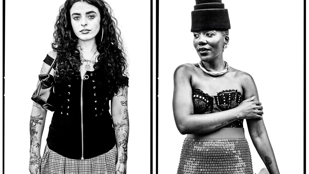 Black and white photos of Neiny and Shaquita Garcia