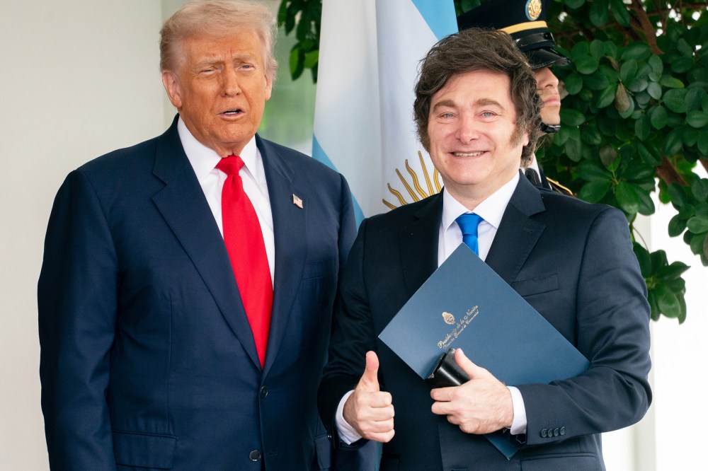 US President Donald Trump and Argentina President Javier Milei.