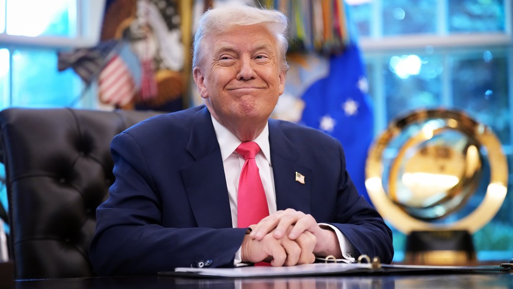 U.S. President Donald Trump in the Oval Office.