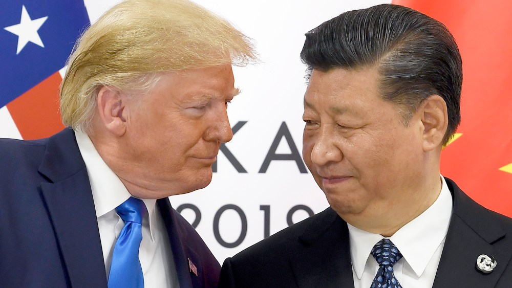Donald Trump and Chinese President Xi Jinping.