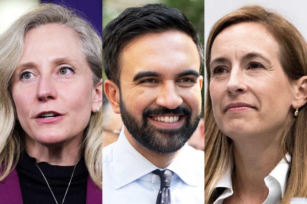 Abigail Spanberger; Zohran Mamdani; Mikie Sherill.