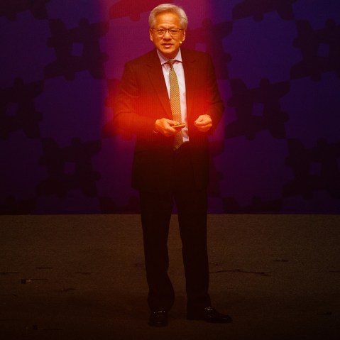 Nvidia founder and CEO Jensen Huang during the Asia-Pacific Economic Cooperation CEO Summit in Gyeongju, South Korea.
