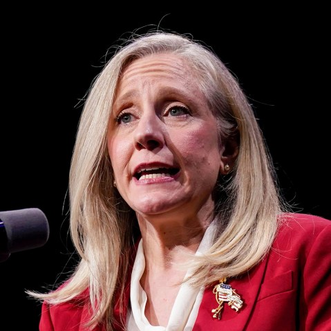 Abigail Spanberger during an election night event in Richmond, V.A.