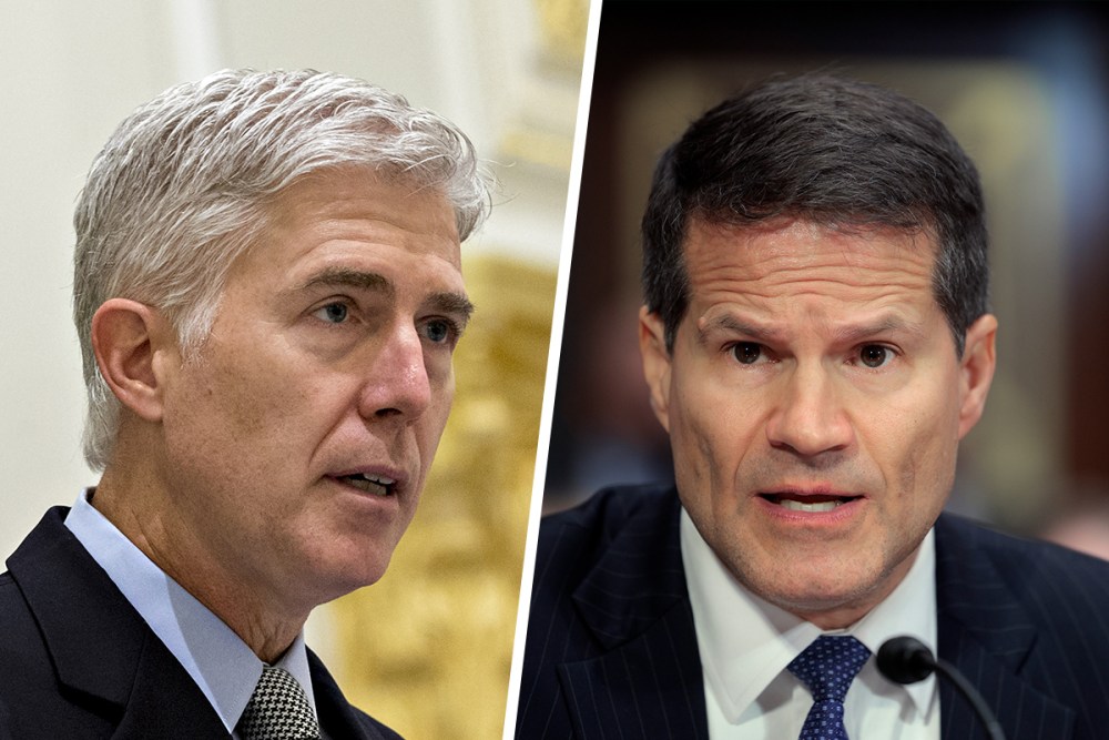 Neil Gorsuch; John Sauer.