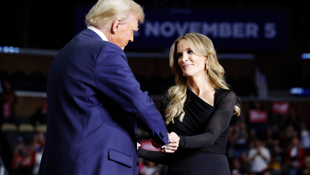 Donald Trump and Megyn Kelly at his campaign rally in Pittsburgh, P.A.