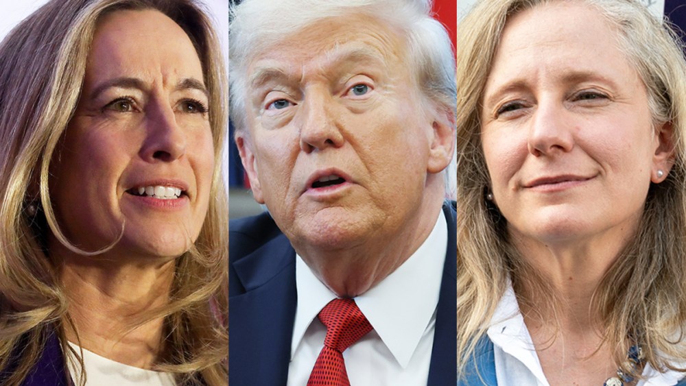 Mikie Sherrill; Donald Trump; Abigail Spanberger.