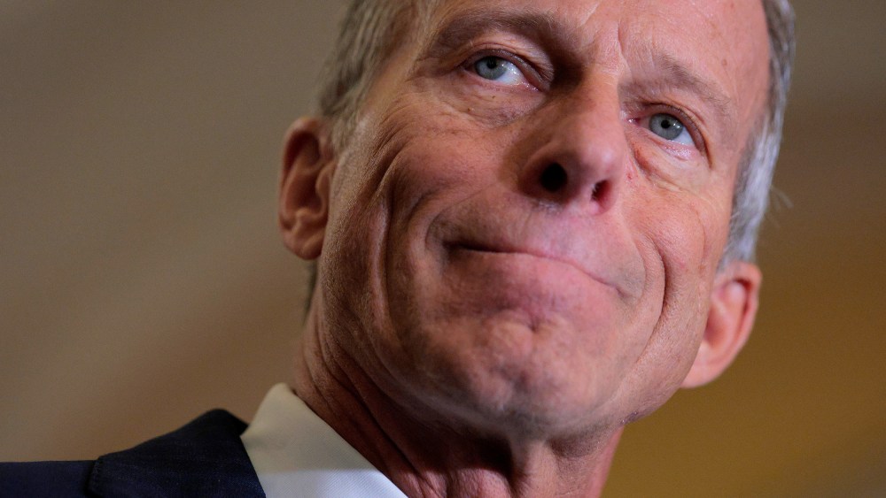 Senate Majority Leader John Thune at the U.S. Capitol.