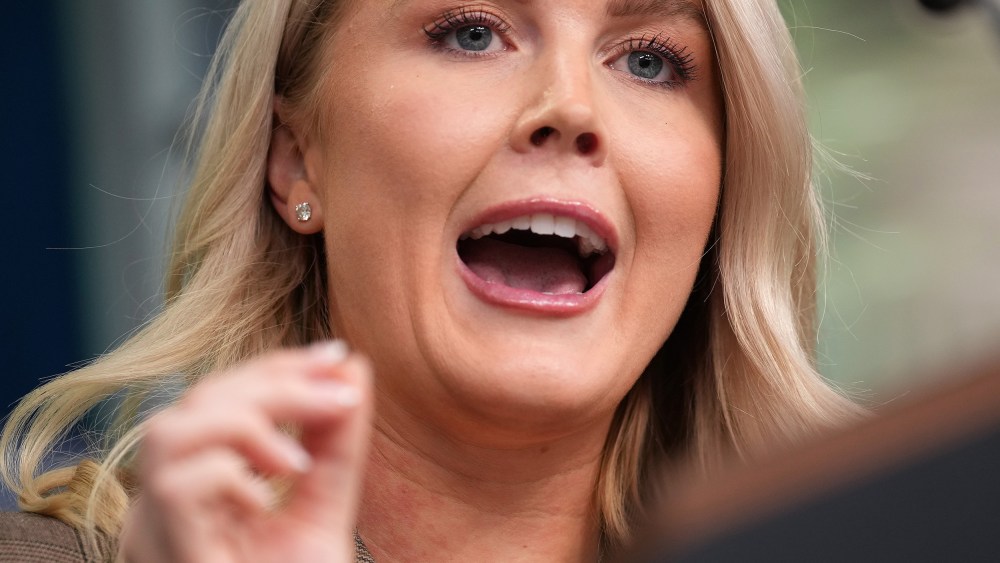 White House press secretary Karoline Leavitt.