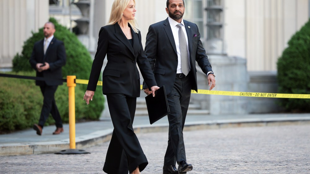 Attorney General Bondi And FBI Director Patel.