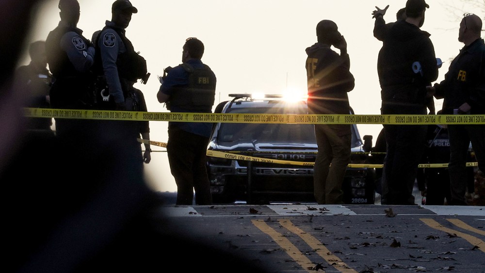 Members of law enforcement, including the U.S. Secret Service and the Washington Metropolitan Police Department, respond to a shooting near the White House, where two West Virginia National Guard members were shot on Nov. 26, 2025, in Washington, D.C.