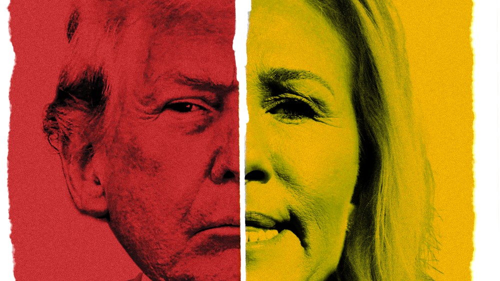 Donald Trump and Marjorie Taylor Greene.
