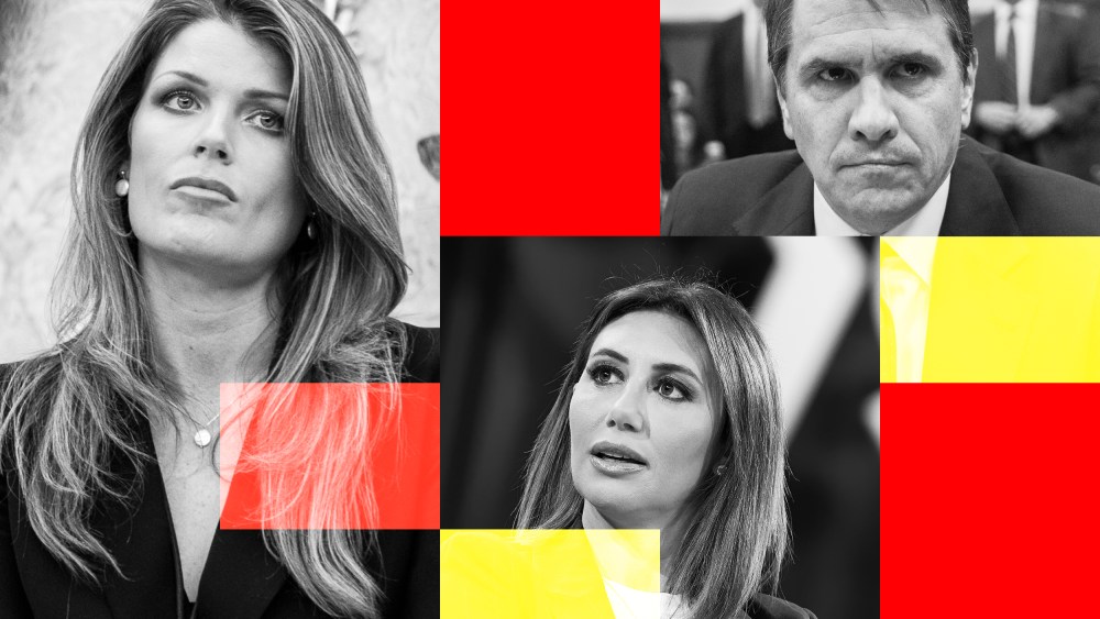 Photos of Lindsey Halligan, Alina Habba, and Todd Blanche